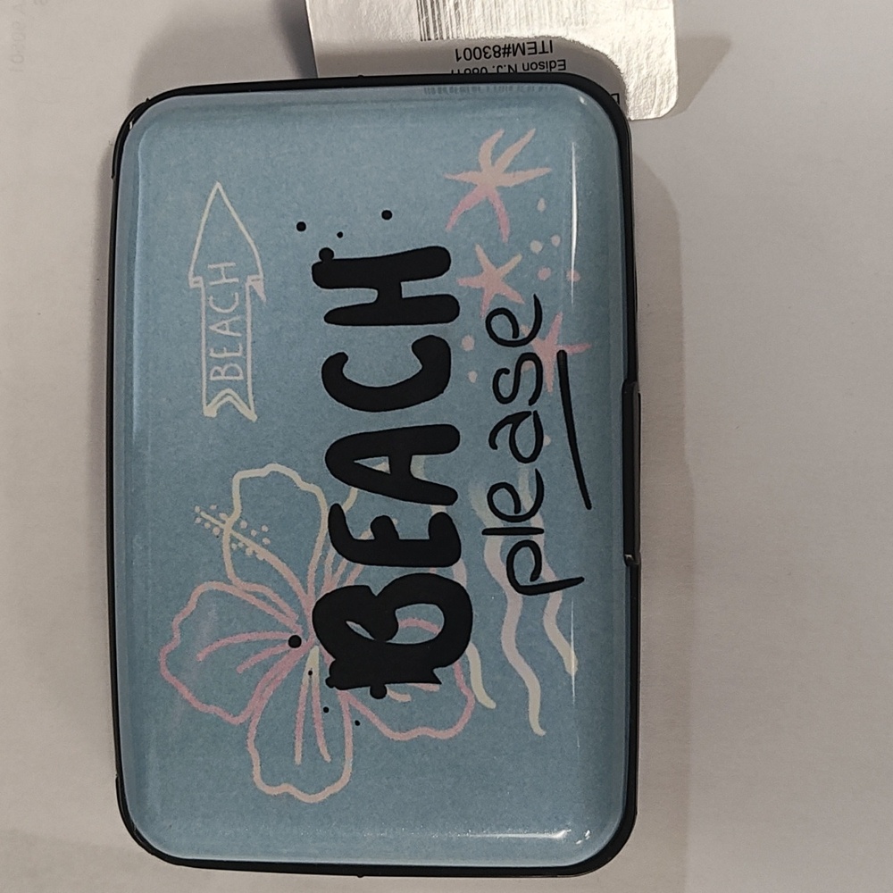 Beach Please Blue Wallet - Picture 2 of 5